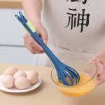 2 Pack Multifunctional Manual Whisk Two-In-One Kitchen Food Tongs Manual Noodle Tongs Baking Cream Tool Cooking Tools Kitchen Gadgets