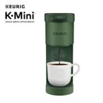 Keurig K-Mini Coffee Maker, Single Serve K-Cup Pod Coffee Brewer, 6 to 12 oz. Brew Sizes, Evergreen