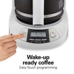 Hamilton Beach Programmable Coffee Maker Brew Options, Glass Carafe