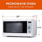 Commercial Chef Countertop Microwave, 1.1 Cubic feet, White