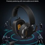 SENZER SG500 Surround Sound Pro Gaming Headset with Noise Cancelling Microphone – Detachable Memory Foam Ear Pads – Portable Foldable Headphones for PC, PS4, PS5, Xbox One, Switch