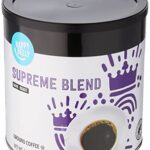 Amazon Brand – Happy Belly Supreme Blend Canister Coffee, Dark Roast, 29 Ounce