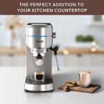 Wirsh Espresso Machine, 15 Bar Espresso Maker with Commercial Steamer for Latte and Cappuccino, Expresso Coffee Machine with 42 oz Removable Water Tank, Full Stainless Steel…
