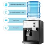 Top Loading Water Cooler Dispenser – Desktop Electric Hot and Cold Water Dispenser,3 Temperature Settings – Boiling Water, Normal Temperature Water,Ice Water?46-59?? for 1 to 5 Gallon Bottles