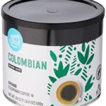 Amazon Brand – Happy Belly Colombian Canister Coffee, Medium Roast, 24 Ounce