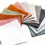 Linendo 100% Pure Linen Napkins 20 x 20 Inch Natural – Set of 4 Pack Oversized Dinner Table Cloth Napkin, Washable for Home,Kitchen and Everyday Use