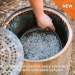 Solo Stove Ranger 2.0 with Stand, Smokeless Fire Pit | Wood Burning Fireplaces with Removable Ash Pan, Portable Outdoor Firepit – Ideal for Camping, Stainless Steel, H: 15.25 in x Dia: 15 in, 16.5 lbs