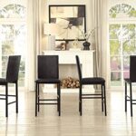 Homelegance Tempe Dining Counter Height Chair (Set of 4), Dark Brown
