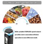Cordless Hand Blender 4-in-1 Electric Immersion Blender 3-Angle Adjustable Powerful Variable Speed Control with 21-Speed, USB Rechargeable Portable Stick Mixer with Chopper