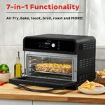 Instant Omni Air Fryer Toaster Oven Combo 19 QT/18L, From the Makers of Instant Pot, 7-in-1 Functions, Fits a 12″ Pizza Oven, 6 Slices of Bread, App with Over 100 Recipes, Black Finish