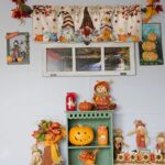 Happy Fall Valances Windows Curtain Fall Gnome Harvest Pumpkin Fall Kitchen Valances Rod Pocket Autumn Maple Leaf Window Curtain Treatment Short Topper Curtains Autumn, Fall Seasonal Decor,54×18 inch