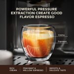 Espresso Machine Cappuccino Coffee Maker 20 Bar Fast Heating System with Milk Frother for Espresso/Cappuccino/Latte/Moka Brewing,One-Touch Brewing,1300W