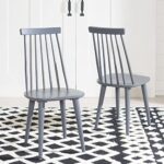 Safavieh American Homes Collection Burris Country Farmhouse Grey Spindle Side Chair (Set of 2)