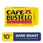 Café Bustelo Espresso Dark Roast Ground Coffee Brick, 10 Ounces