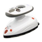 The Quilted Bear Mini Iron – Lightweight Mini Steam Iron with Ceramic Sole Base Plate & Temperature Gauge For Use As A Craft Iron or Travel Iron Steamer