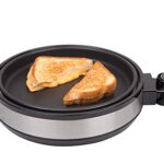 Multi Baker Deluxe- Electric Appliance with Temperature Control, 3 Interchangeable Skillets for Grilling, Baking or Dessert Making- Grilled Cheese, Omelets, Personal Pizza, Takoyaki, Sandwiches, Cake Pops & More, Great Gift