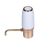 White Electric Wine Aerator Pourer, Electric Wine Dispenser, Wine Airarator, Wine Pump, Wine Dispenser, Wine Pourer, Rechargeable with Micro USB Cable, Wine Gifts, Gifts for Wine Lovers, Wine Gifts