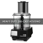 Waring Commercial WFP14S Food Processor, 3-1/2-Quart, Clear 120V, 5-15 Phase Plug