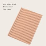 YAOSHENG 100pcs Biodegradable Brown Paper Straws Disposable Drinking Straws for Party Supplies, Bridal/Baby Shower, takeout, Mixed Drinks, Restaurant, Food Service, Drink Stirrer (Brown)