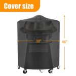 ANANMEI CGWM-003 360° Griddle Cooking Center Cover, Size Designed to fit The 22″ CGG-888 360 Griddle Measures 30″ x 30″ x 46″ Round Grill Waterproof Cover