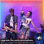 Keepsmile 100ft Led Strip Lights (2 Rolls of 50ft) Bluetooth Smart App Music Sync Color Changing RGB Led Light Strip with Remote and Power Adapter,Led Lights for Bedroom Room Home Decor Party Festival