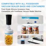 Electric Mason Jar Vacuum Sealer Kit, Jar Vacuum Sealer Kit for Wide-Mouth & Regular-Mouth Mason Jars, for Food Storage and Fermentation, Compatible with FoodSaver Vacuum Canning Sealer Machine Attachment, Electric Vacuum Pump and Lid Opener