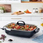 Nonstick Electric Skillet – Great for breakfast lunch dinner, and entertaining (16 Inch)