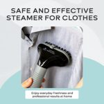 Steam & Go – The Rival Handheld Steamer for Clothes, Upright Foldable Garment Steamer for Curtains, Beddings, & Upholstery, Powerful Fabric Steamer Iron with Adjustable Pole Hanger and Detachable Tank