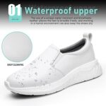 LMQLZHYC Women ‘S Non Slip Work Shoes Slip Resistant Food Service Shoes Chef Shoes Nursing Shoes White