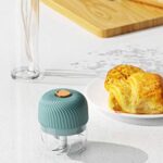 DmofwHi Cordless Electric Mini Chopper,Powerful Garlic Chopper,Onion Grinder, Masher, Crusher, Food Processor for Ginger,Chili,Veggie – Blue