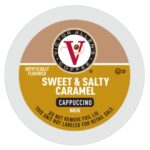 Victor Allen’s Coffee Sweet and Salty Caramel Flavored Cappuccino Mix, 42 Count, Single Serve K-Cup Pods for Keurig K-Cup Brewers Brewers