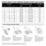HISEA Non Slip Shoes for Men Slip Resistant Work Shoes Men’s Food Service Chef Nursing Walking Shoes for Kitchen Restaurant Size 10.5 Black