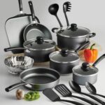 18 Piece Nonstick Pots & Pans Cookware Set Kitchen Kitchenware Cooking NEW