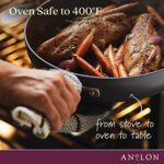 Anolon Advanced Hard Anodized Nonstick Griddle Pan/Flat Grill, 10-Inch, Gray