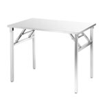 Stainless Steel Folding Table, Portable Camp Picnic Party Dining Table (36″ x 24″)
