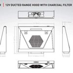Furrion FHO23SACR-BL 12V RV Ducted Range Hood