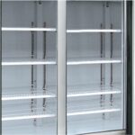 Kratos Refrigeration 69K-708 Commercial Swing Glass Door Freezer, 2 Doors, 54″ wide, 48cu ft, Black Exterior
