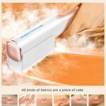SHEZI Portable Handheld Steamer for Clothes Steamer, [10s Fast Heat-up, 1min Steam a Piece, 15min Continuous Steam] Hand held Mini Garment Fabric Steamers Iron for Home Travel