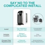SimPure Y7P-BW UV Countertop Reverse Osmosis Water Filtration Purification System, 4 Stage RO Water Filter, Bottleless Water Dispenser, 4: 1 Pure to Drain (No Installation Required)