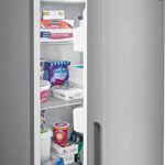 Frigidaire FFFU16F2VV 28″ Upright Freezer with 15.5 cu. ft. Capacity Power Outage Assurance EvenTemp Cooling System and Door Ajar Alarm in Stainless Steel