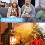 OCROUKI Heat Powered Stove Fan, 4 Blades Wood Stove Fan, Fireplace Fan for Gas/Pellet/Wood Log Burner Fireplace
