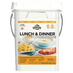 Augason Farms Lunch and Dinner Variety Pail Emergency Food Supply 4-Gallon Pail & 30-Day 1-Person Emergency Food Supply – QSS Certified, White