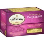 Twinings Darjeeling Black Tea, 20 Count Pack of 6, Individually Wrapped Bags, Delicate Light Taste, Caffeinated