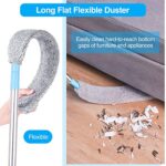 Retractable Dust Cleaner , Flexible Microfiber Duster for Crevices Under Furniture and Appliance, 44″~62″ Long Duster, Dry and Wet dust Brush with 2 Microfiber Dusting Cloths