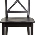 Homestyles Blair Dining Chair Pair, 18-4/5″ W, 22-1/4″ D, 38-3/8″ H, Black