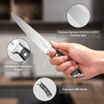 OAKSWARE 5.5-Inch Kitchen Utility Knife, German Stainless Steel, Full Tang, Paring Knife Kitchen Knife Chef Knife for Cutting, Peeling, Slicing Fruit, Vegetables, Bread and Meat
