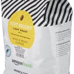 AmazonFresh Just Bright Whole Bean Coffee, Light Roast, 32 Ounce