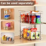 3 Tier Clear Bathroom Organizer with Dividers, Multi-Purpose Pull-Out Pantry Organization and Storage, Under Sink Closet Organizers and Storage, Vanity Skincare Cosmetic Organizer Medicine Bins