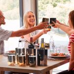 Cork to Table | Wine Chiller Set | Premium Stainless Steel | Wine & Champagne Cooler | Includes Wine Tumblers with Lids | Wine Accessories | Unique Gift Set