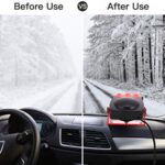 Car Heater, Portable 12V 150W Car Fan 2 in 1 Fast Heating & Cooling with Air Purification Function Plug-in Cigarette Lighter Car Defroster(Red)